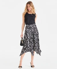 I.n.c. International Concepts Women's Asymmetric-Hem Midi Skirt, Macy's Exclusive