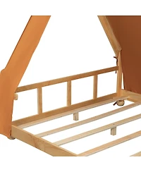 Streamdale Furniture Full House Bed with Tent and Light.