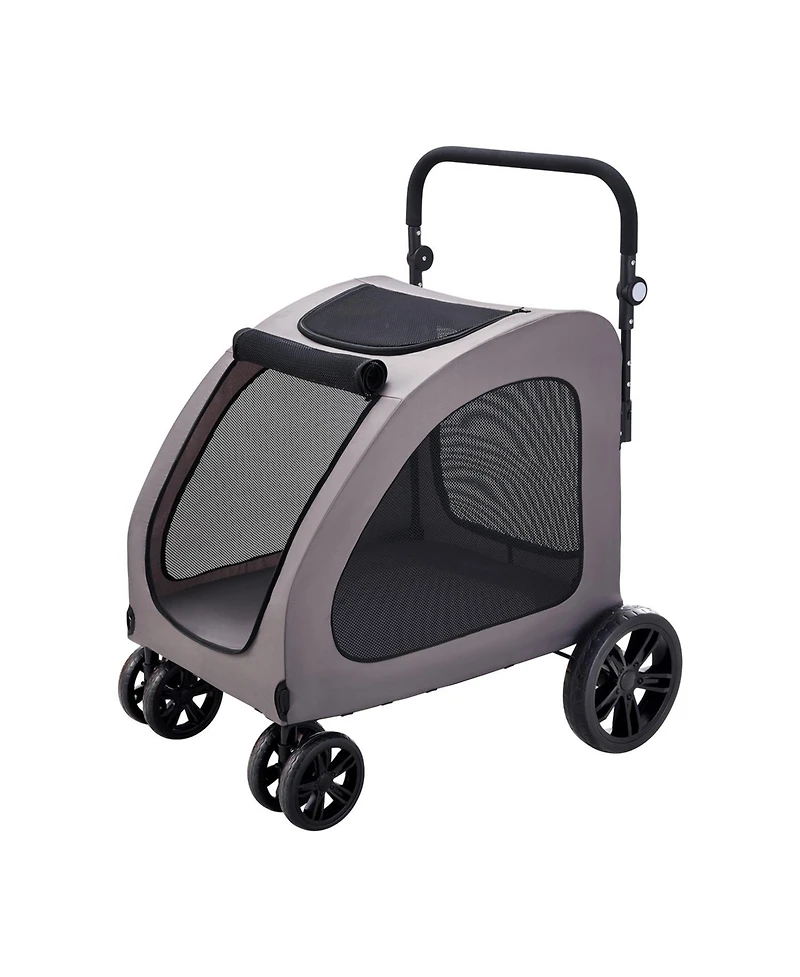 Aostirmotor Heavy-Duty Pet Stroller Holds 160lbs
