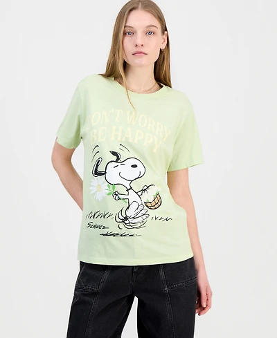 Grayson Threads, The Label Juniors' Snoopy Be Happy Graphic T-Shirt