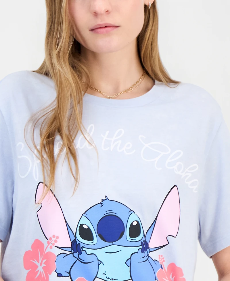 Grayson Threads, The Label Juniors' Stitch Aloha Mineral Wash Graphic T-Shirt