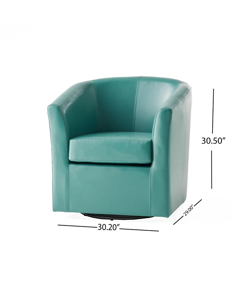Streamdale Furniture Corley Club Chair: Swivel Barrel Chair