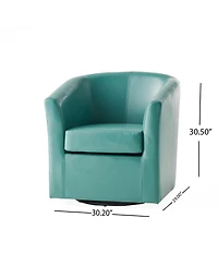 Streamdale Furniture Corley Club Chair: Swivel Barrel Chair