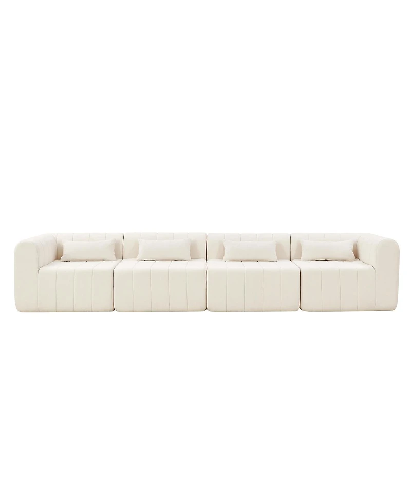 Streamdale Furniture Polyester Modular Sectional Sofa with 4 Pieces