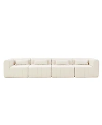 Streamdale Furniture Polyester Modular Sectional Sofa with 4 Pieces