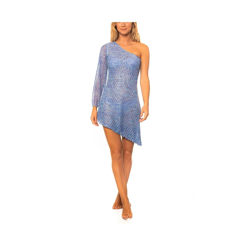 Guria Beachwear Women's Mesh One Shoulder Asymetric Dress
