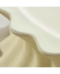 Streamdale Furniture Oval Coffee Table Vintage Sturdy Fiberglass No Assembly