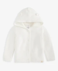 First Impressions Baby Boys' Hooded Sweater-Knit Cotton Cardigan, Macy's Exclusive