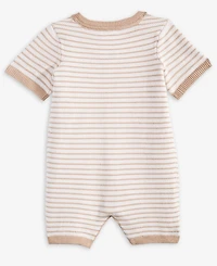 First Impressions Baby Boys' Striped Knit Cotton Romper, Macy's Exclusive