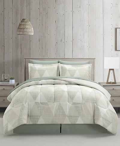 Macy's Hudson Geometric 8-Pc. Comforter Sets