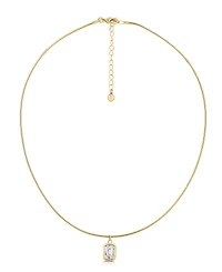 And Now This Snake Chain Cubic Zirconia Drop Necklace