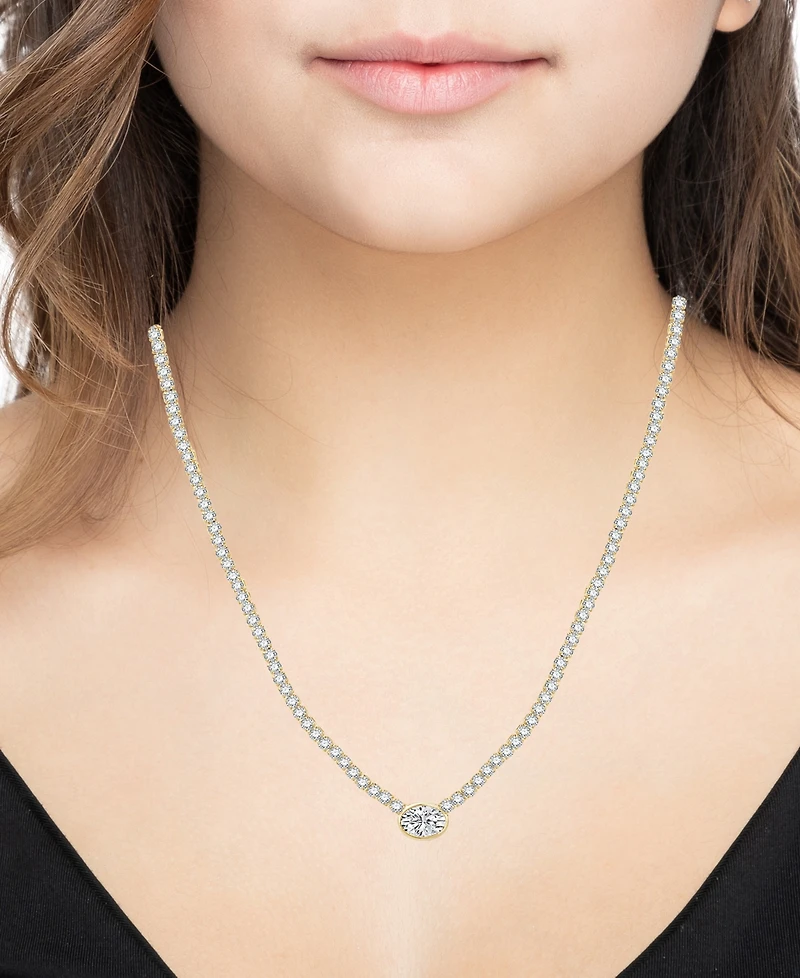 And Now This Cubic Zirconia Tennis Necklace