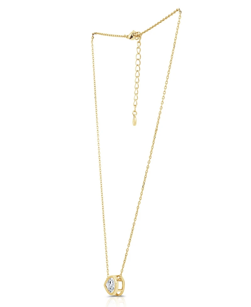 And Now This Cubic Zirconia Pear Shaped Necklace