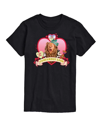 Airwaves Men's Wizard of Oz Heart Cowardly Lion Printed Short-Sleeve Graphic T-Shirt
