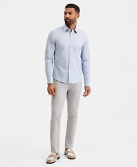 Michael Kors Men's Slim-Fit Dobby Dot Print Dress Shirt