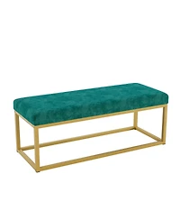 Streamdale Furniture Entryway Storage Bench with Steel Frame, Mid-Century Modern, 600 lb capacity