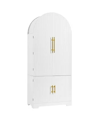 Streamdale Furniture 72" Arched Kitchen Pantry Cabinet with 8