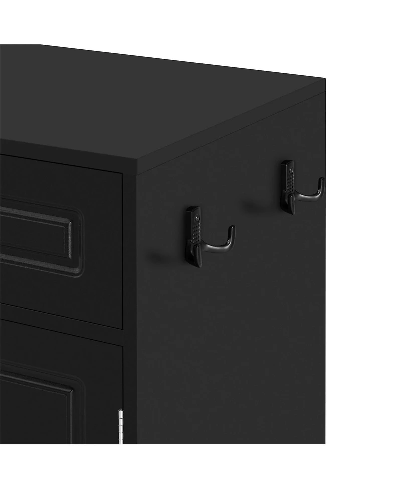 Streamdale Furniture Farmhouse Sideboard with 3 Drawers, 4 Doors, 59.1" Storage Buffet