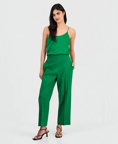 Bar Iii Women's Pull-On Linen-Blend Pants, Macy's Exclusive