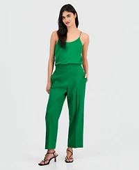Bar Iii Women's Pull-On Linen-Blend Pants, Macy's Exclusive
