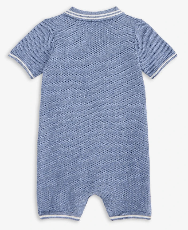 First Impressions Baby Boys' Cotton Polo Romper, Macy's Exclusive