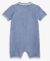 First Impressions Baby Boys' Cotton Polo Romper, Macy's Exclusive