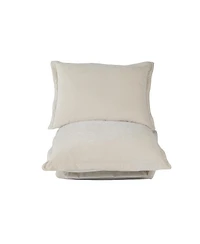 Streamdale Furniture Convertible Flip Chair: Floor SofaBed with Adjustable Backrest andPillows-Beige