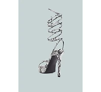 Women's Bondage High Heel Lace Up Sandals