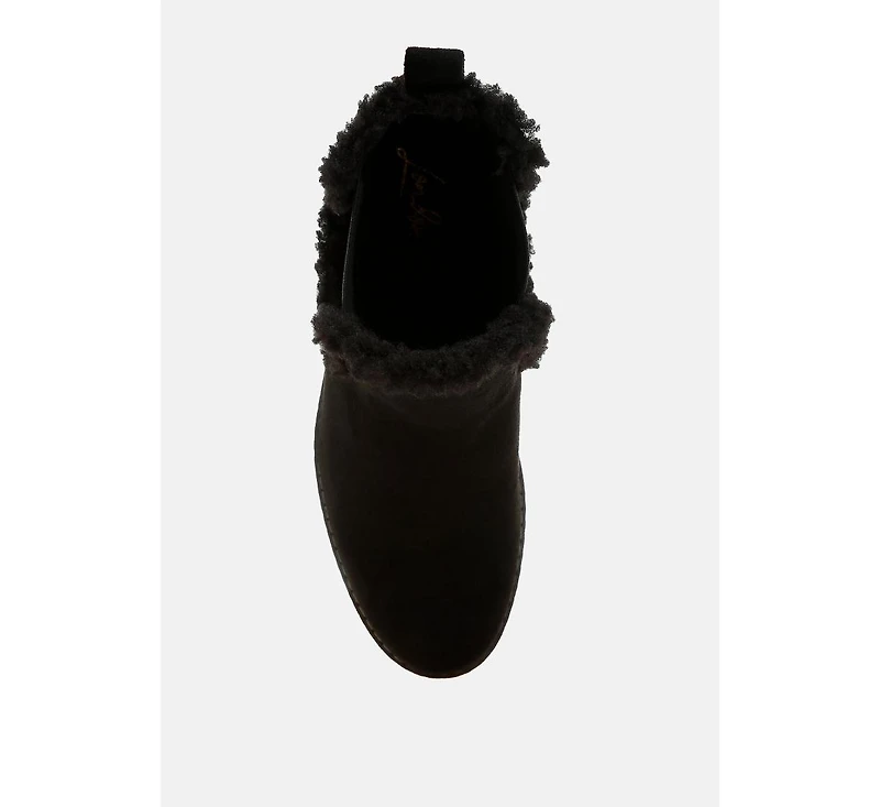 Thunderhoof Faux Fur Lined Chelsea Boots