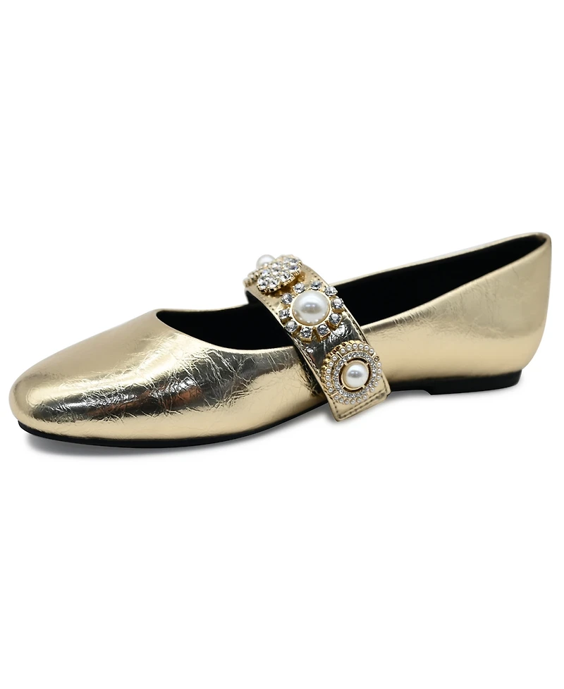 Kenneth Cole New York Women's Zeta Charms Mary-Jane Flats