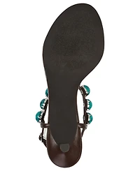 Jeffrey Campbell Women's Gemstone Embellished Thong Dress Sandals