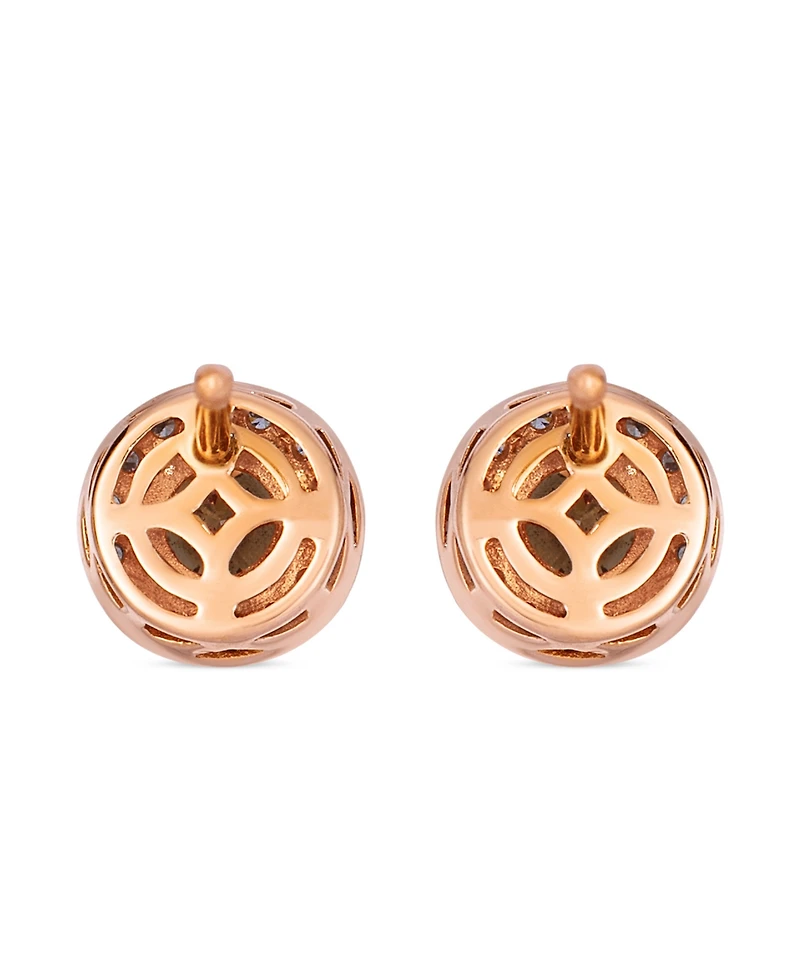 Le Vian Chocolate Diamond (0.9 ct. t.w.) & Vanilla Diamond (0.24 ct. t.w.) Red Carpet Earrings in 14k Strawberry Gold