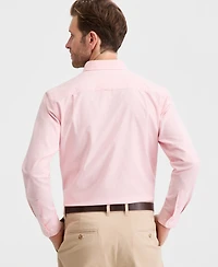 Club Room Men's Solid Stretch Oxford Cotton Shirt, Created for Macy's
