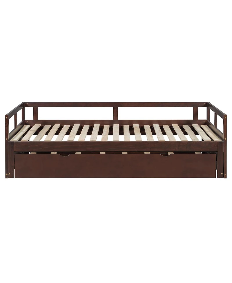Streamdale Furniture Extending Daybed with Trundle, Wooden Trundle