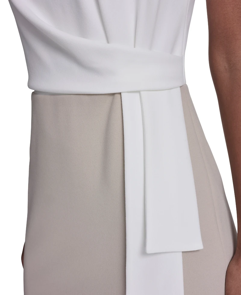 Tommy Hilfiger Petite Color Block Sleeveless Dress