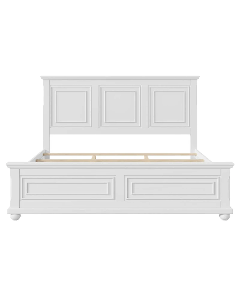 Streamdale Furniture Vintage Pinewood Tall Headboard King Bed Frame