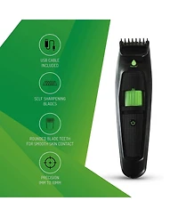 Pursonic Full-Range Men's Grooming: 4-Piece Beard Care Set, Beard and Body Trimmer, Nose Trimmer, & Assorted Face and Body Wipes