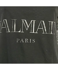 Pre-Owned Balmain Women's Black Print Cotton Sleeveless Top