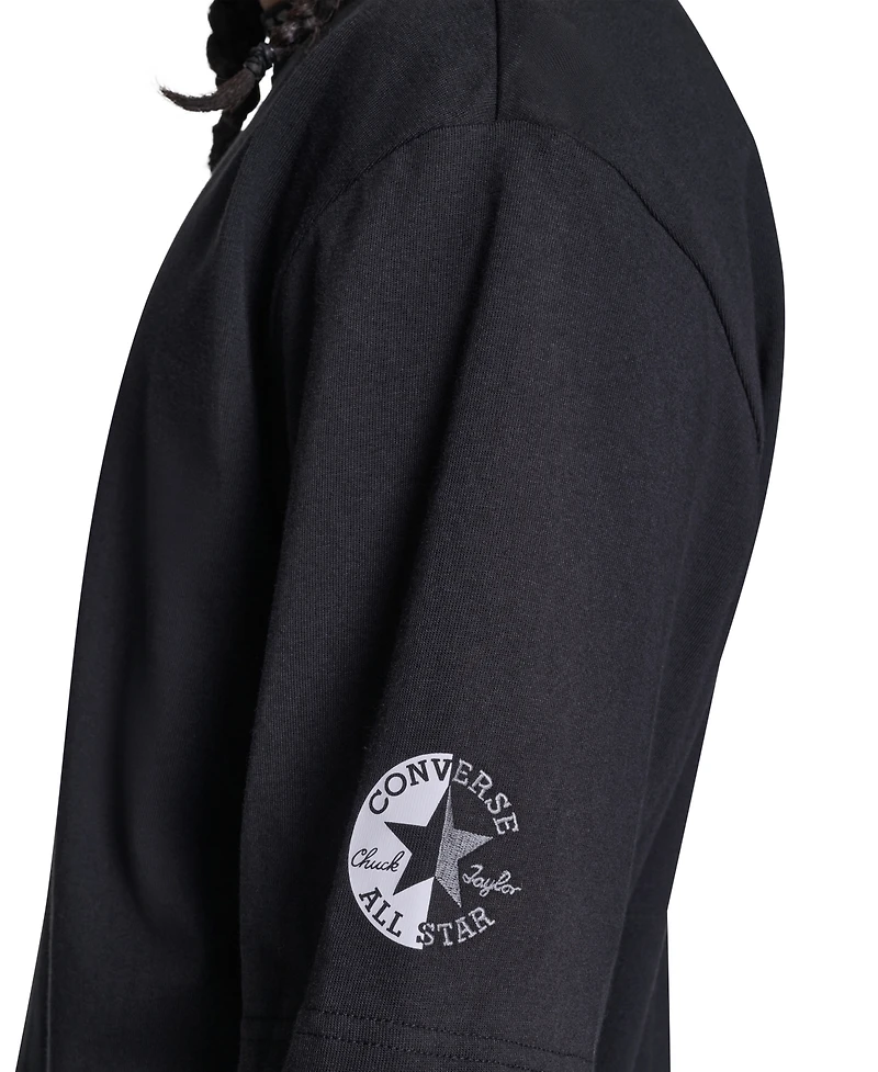 Converse Men's Short-Sleeve Mock Neck T-Shirt