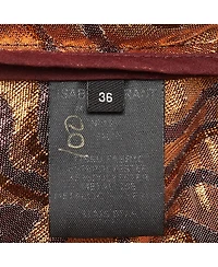 Pre-Owned Isabel Marant Women's Metallic Patterned Lurex Ruched Top