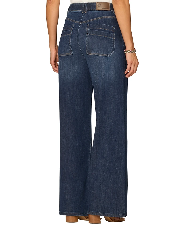 Democracy Petite Ultra Skyrise Double Pocket Wide Leg Jeans