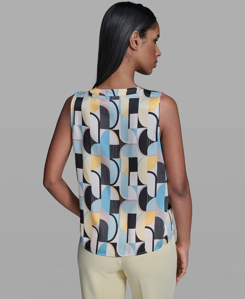 Karl Lagerfeld Paris Women's V-Neck Sleeveless Camisole