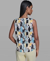 Karl Lagerfeld Paris Women's V-Neck Sleeveless Camisole