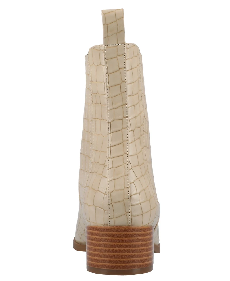 Journee Collection Women's Wrenley Block Heel Chelsea Booties