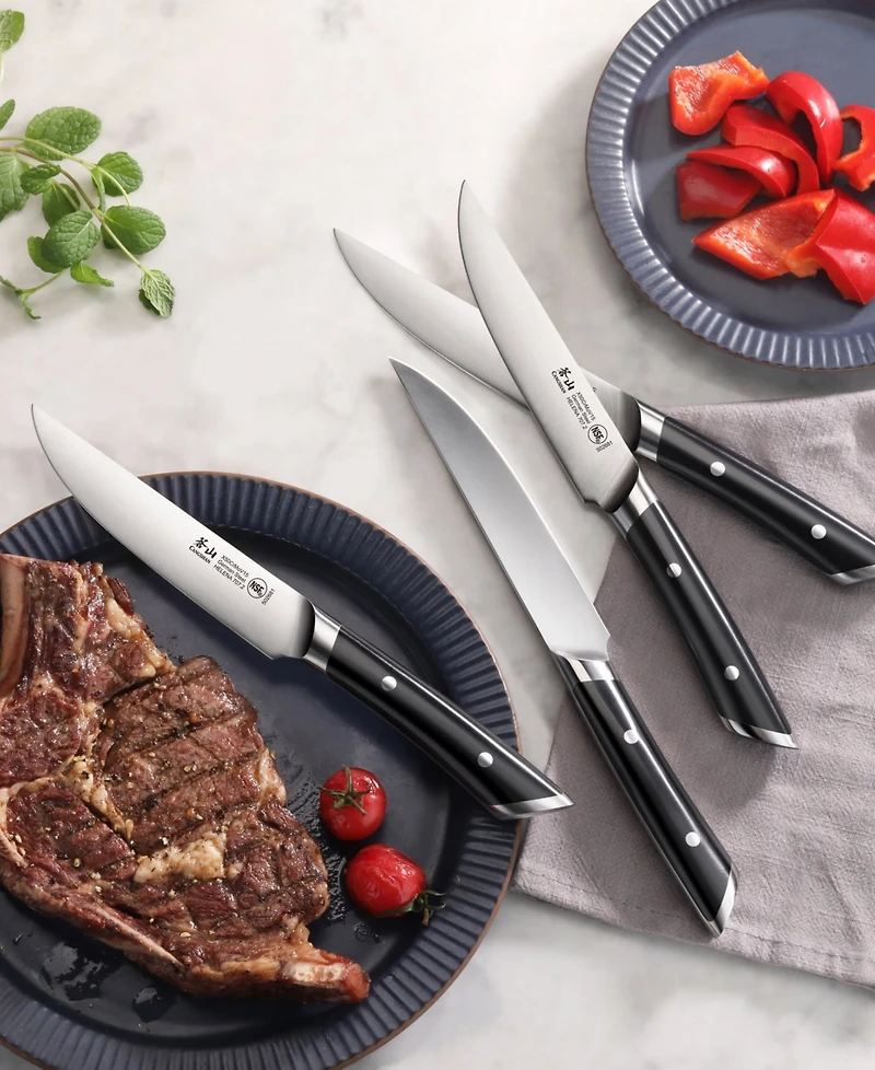 Cangshan Helena Series Steel 4-Pc. Fine-Edge Steak Knife Set