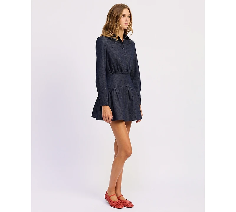 En Saison Women's Darby Collared Mini Dress