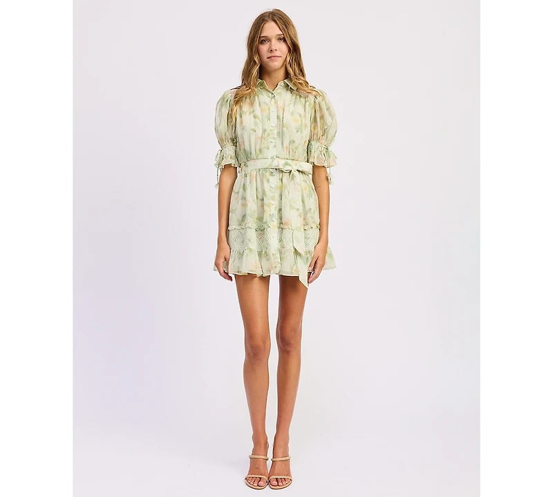 En Saison Women's Paloma Short-Sleeve Mini Dress
