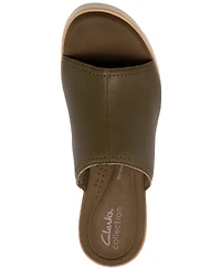 Clarks Women's Diaz Slide Open Toe Wedge Sandals