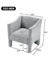 Streamdale Furniture Modern Barrel Chair Accent Chair