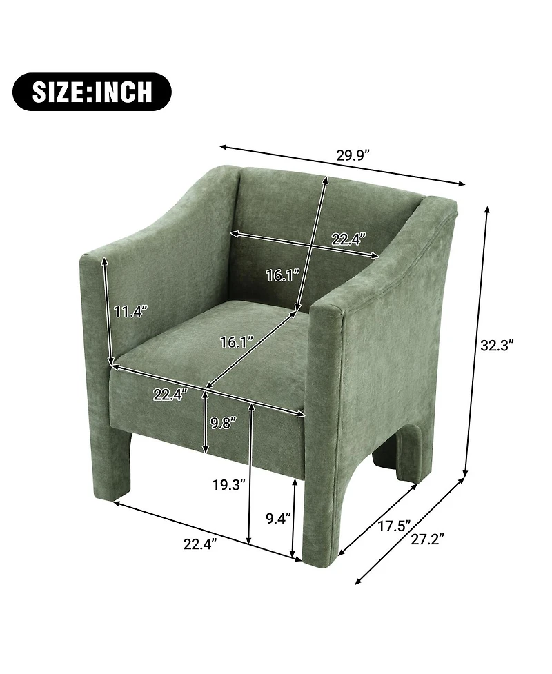 Streamdale Furniture Modern Barrel Chair Accent